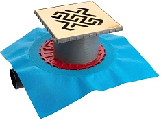 BERGES Wasserhaus Душевой трап Zentrum Antik 150 092365 золото глянец